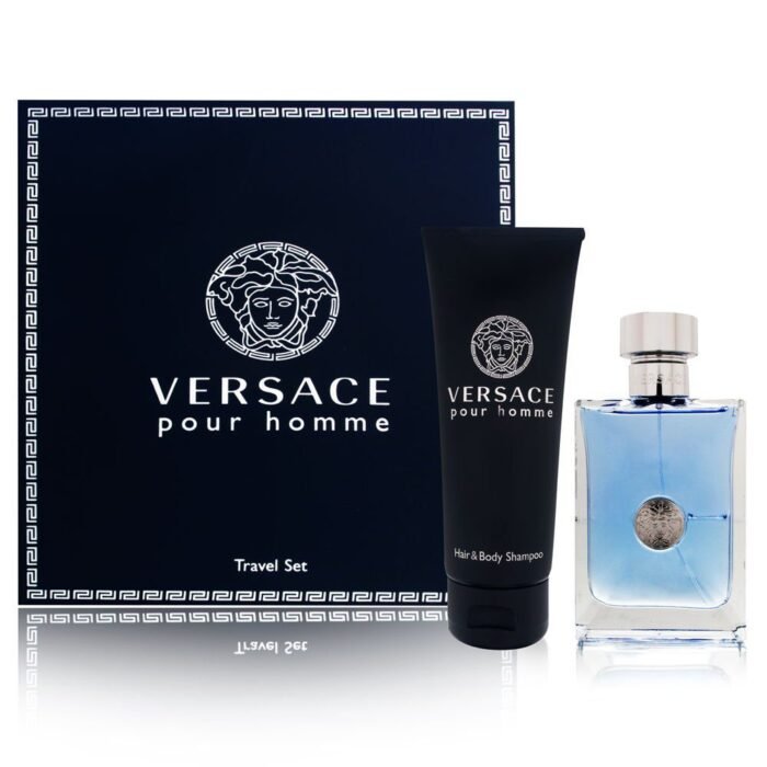 SET - VERSACE "POUR HOMME" 3.4OZ EDT 2PCS MEN