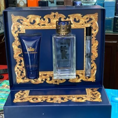 SET - DOLCE & GABBANA "K" 3.4OZ EDT +A/S BALM + MINI 3PCS
