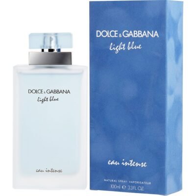 DOLCE & GABBANA “LIGHT BLUE” 3.3OZ “EAU INTENSE” WOMEN