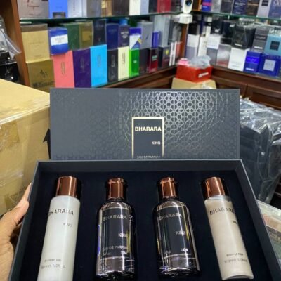 SET - BHARARA KING 3.4OZ EDP "4PCS" MEN