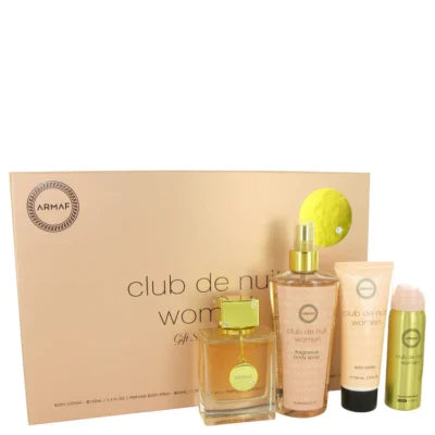 SET - ARMAF “CLUB DE NUIT” 4PCS 3.4OZ EDP WOMEN