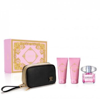 SET - VERSACE “BRIGHT CRYSTAL” 3OZ EDT 3PCS WOMEN