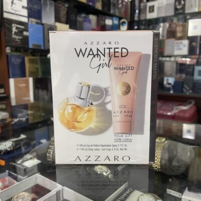 SET - AZZARO "WANTED" 2.7OZ EDT SPR 2PCS WOMEN
