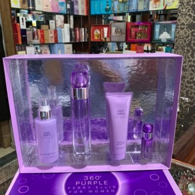ESTUCHE 360 PURPLE PERRY ELLIS FOR WOMEN SET PERFUME 100 ML