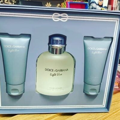Set-Dolce Gabbana Light Blue Pour Homme 3pzs