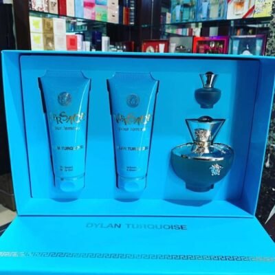 Set de fragancia para mujer Versace Dylan Turquoise, 4 piezas