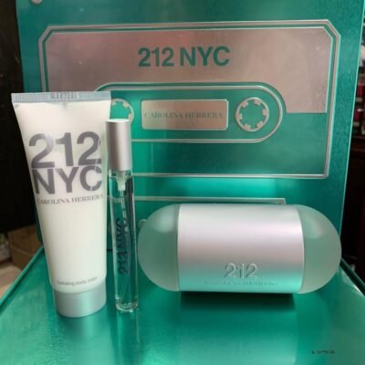 SET - CAROLINA HERRERA "212" 3.4OZ EDT "3PCS" WOMEN