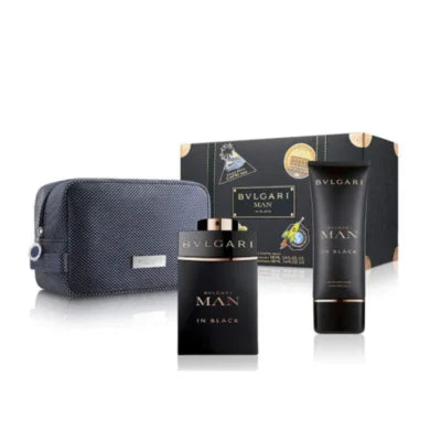 SET - BVLGARI “MAN IN BLACK” 3.4OZ EDT 2PCS MEN