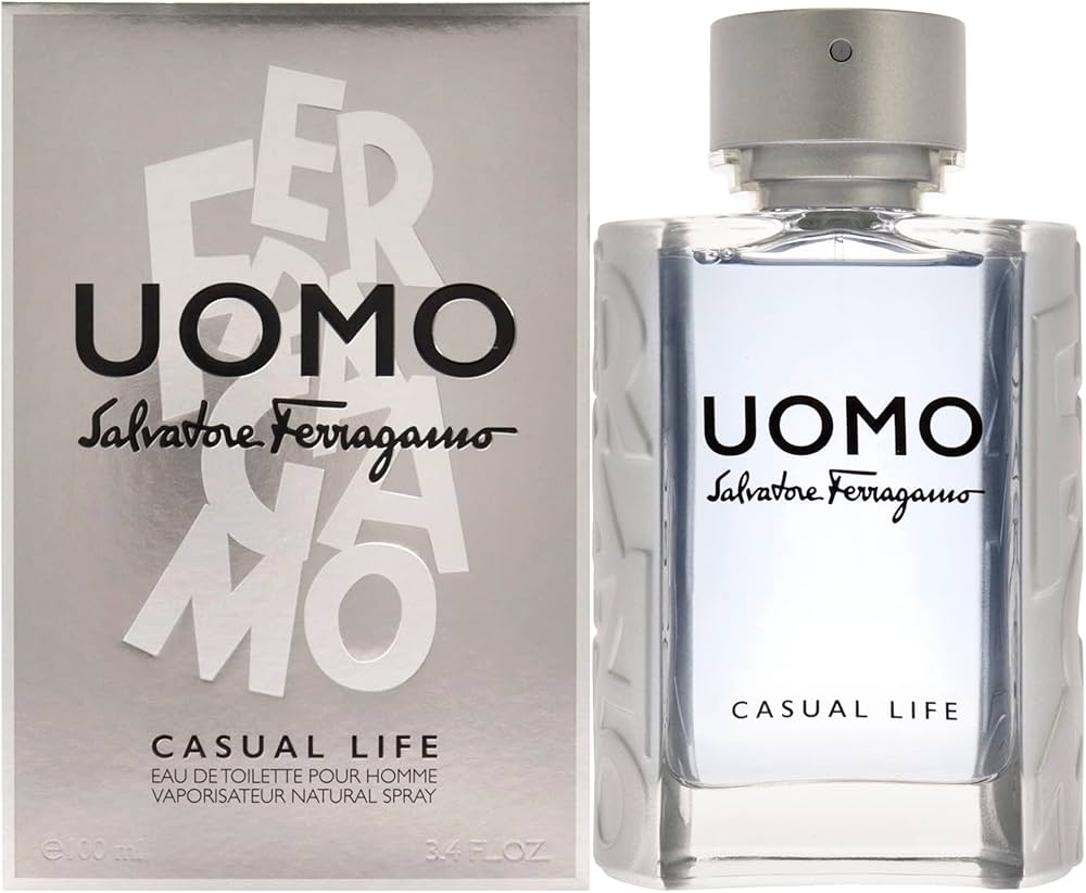 SALVATORE FERRAGAMO "UOMO CASUAL LIFE" 3.4OZ EDT MEN