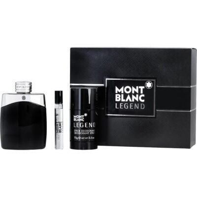 SET - MONT BLANC LEGEND EDP 3.40Z SPR 3PCS MEN