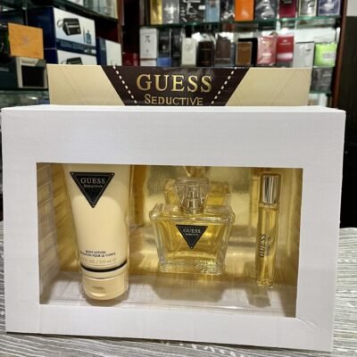 Guess Seductive 3pc Conjunto de regalo Perfume para mujeres 2.5 OZ Loción corporal 6.7 onzas + Mini