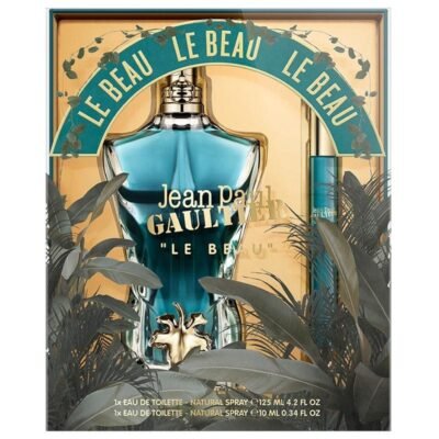 SET - JEAN PAUL GAULTIER "LE BEAU" 4.20Z EDT 2PCS SPR MEN
