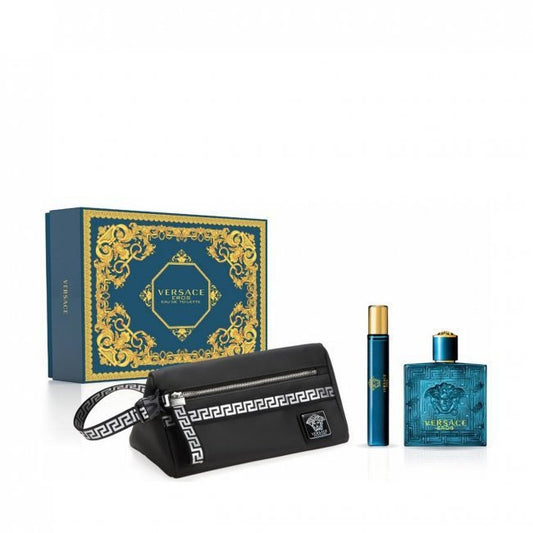 SET - VERSACE "EROS" 3.4OZ EDT 3PCS MEN
