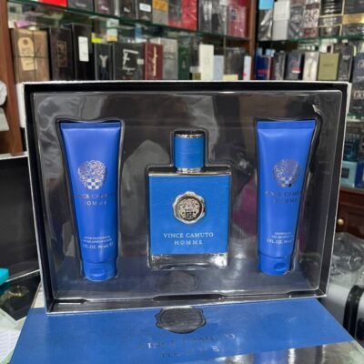 SET- VINCE CAMUTO “HOMME" 3.4OZ EDT “3PCS” MEN