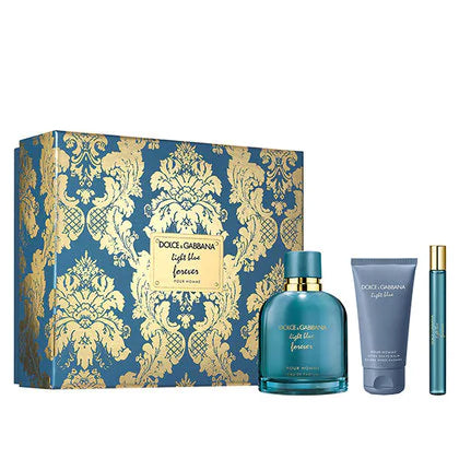 SET - Dolce&Gabbana LIGHT BLUE " FOREVER" 3.4OZ 3PCS -MEN