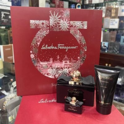 SET - SALVATORE FERRAGAMO "SIGNORINA MISTERIOSA" 3.4OZ EDP SPR "3PCS" WOMEN