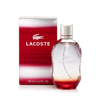 Red Eau de Toilette Spray for Men by Lacoste 4.2Oz