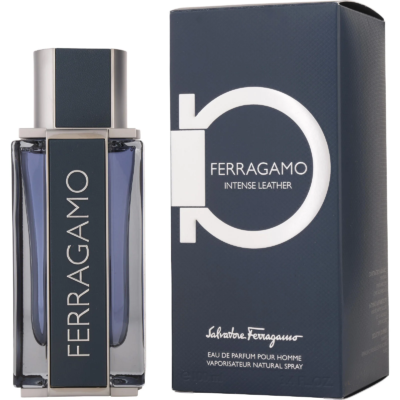 SALVATORE FERRAGAMO "INTENSE LEATHER" 3.4OZ EDP SPR MEN